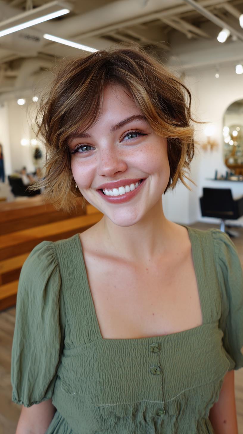 Playful Textured Short Cut with Soft Layers