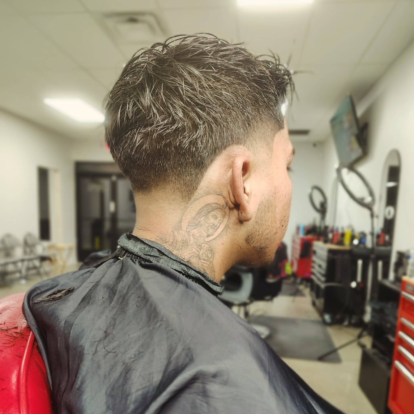 Stylish Mid Taper Fade with Textured Top