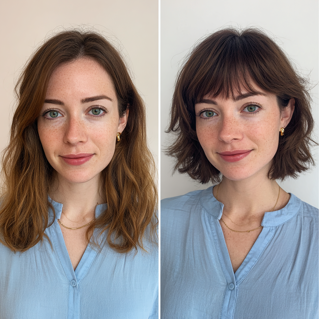 Stylish Textured Bob with Playful Bangs