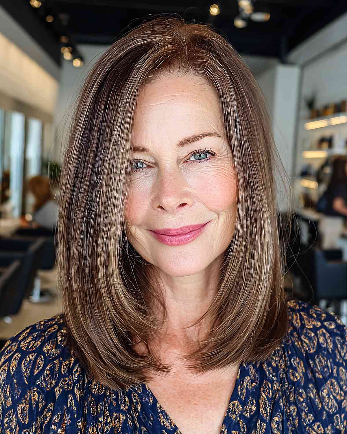 Sleek Long Bob with Subtle Layers