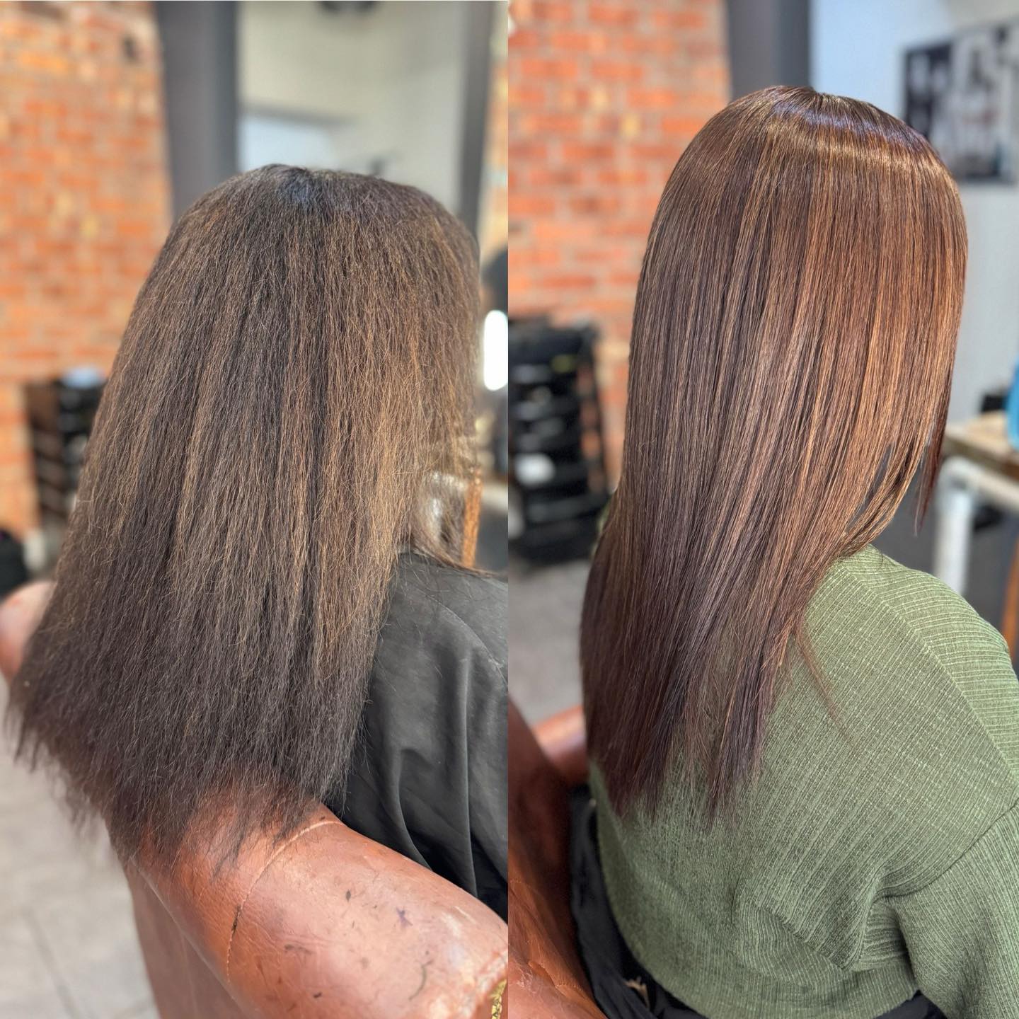 Sleek Long Straight Hair with Stunning Shine