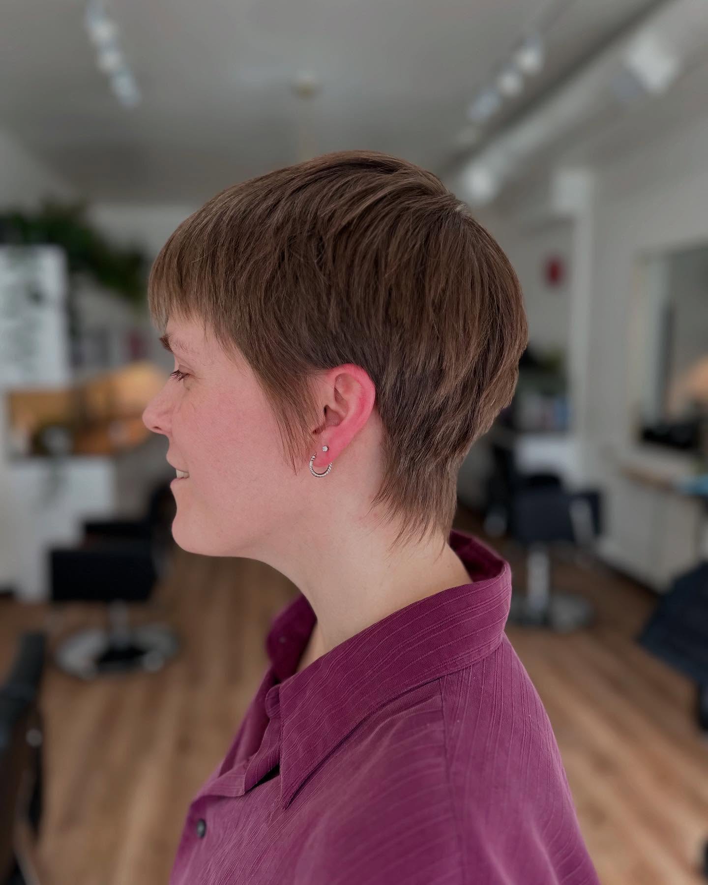 Textured Short Cut with Tapered Nape