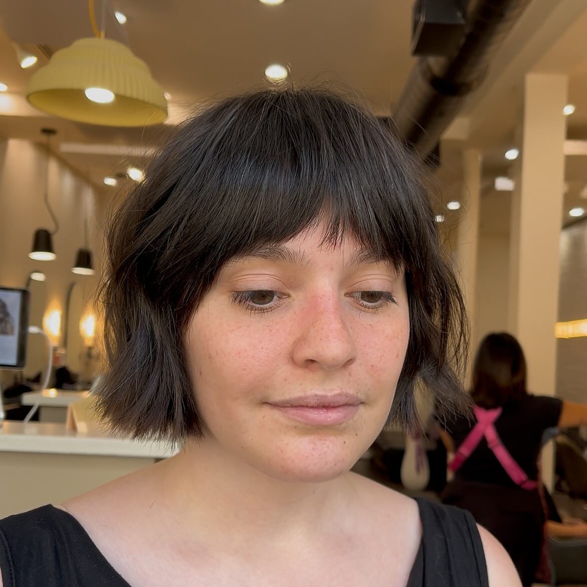 Choppy Bob with Edgy Fringe Layers