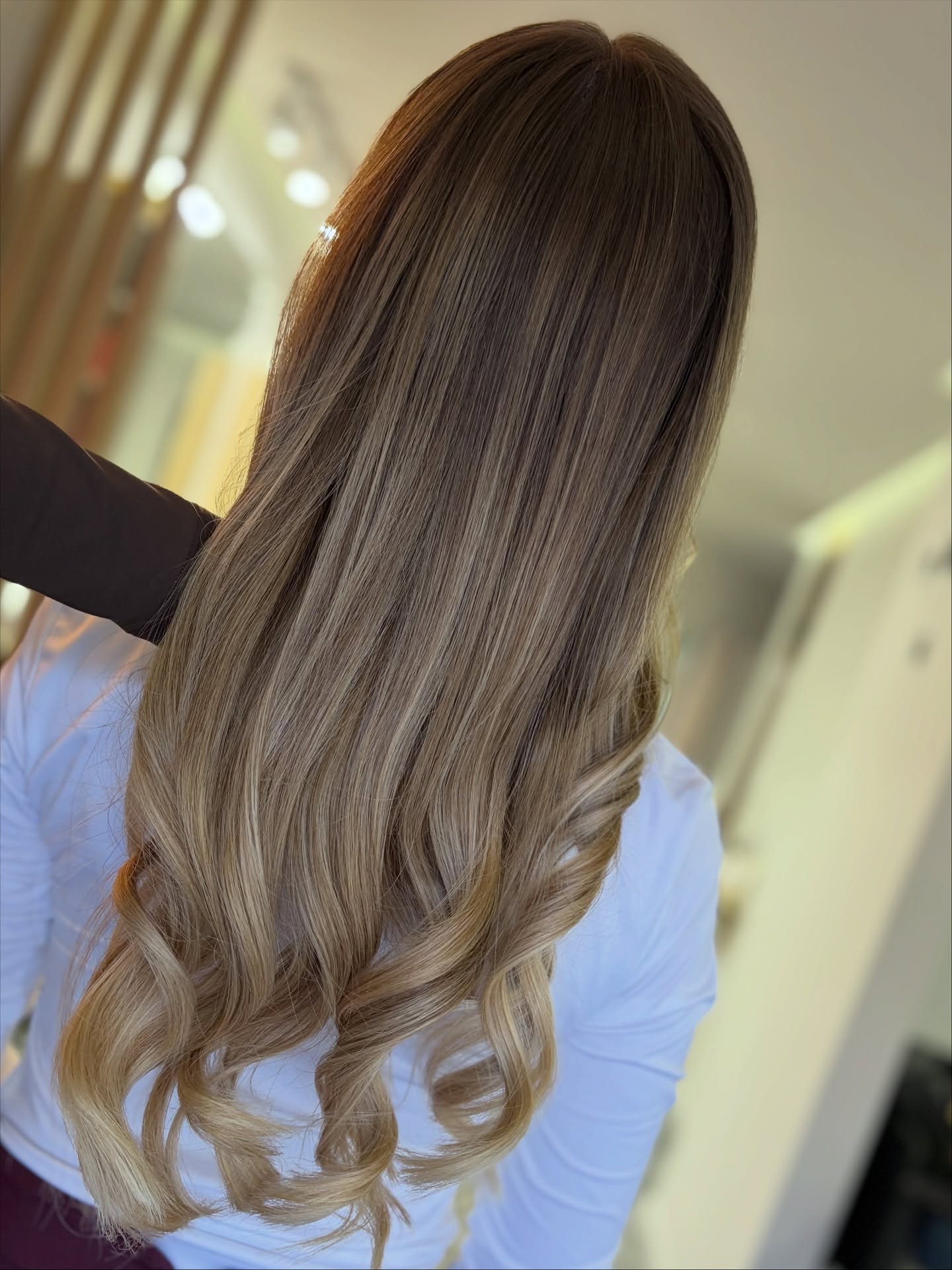 Luxurious Long Layers with Soft Beachy Waves