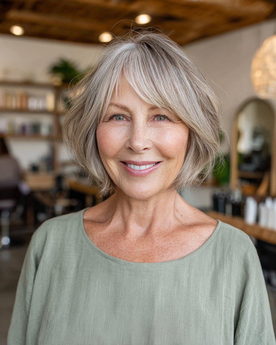 Modern Textured Bob with Soft Layers