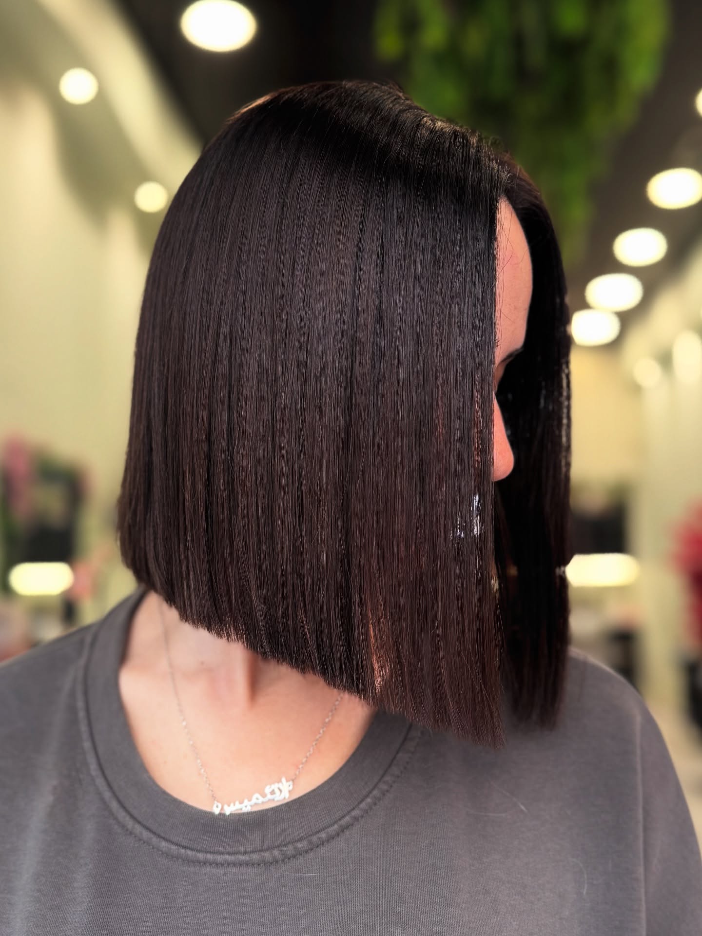 Sharp Blunt Cut with Glossy Finish