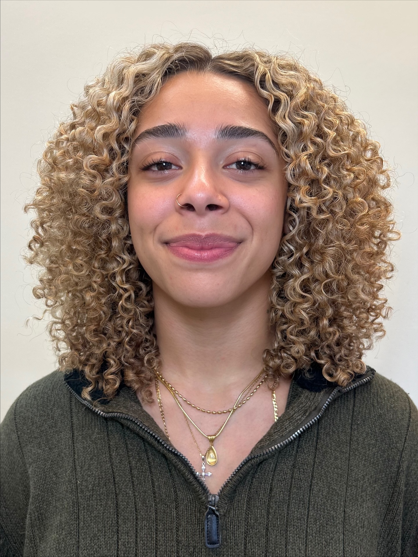 Soft Curly Bob with Natural Volume