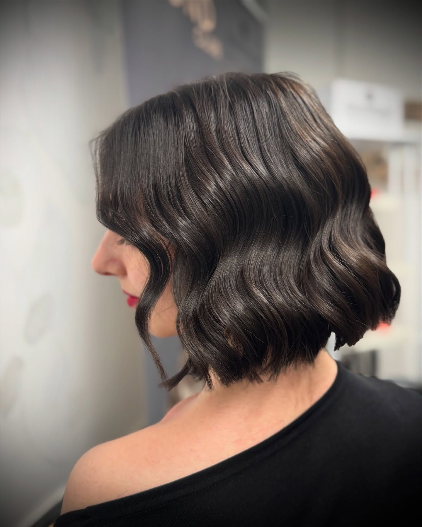 Textured Bob with Soft Waves