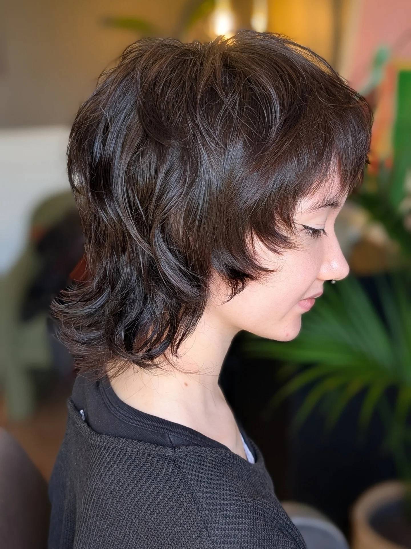 Textured Modern Mullet with Emphasized Layers