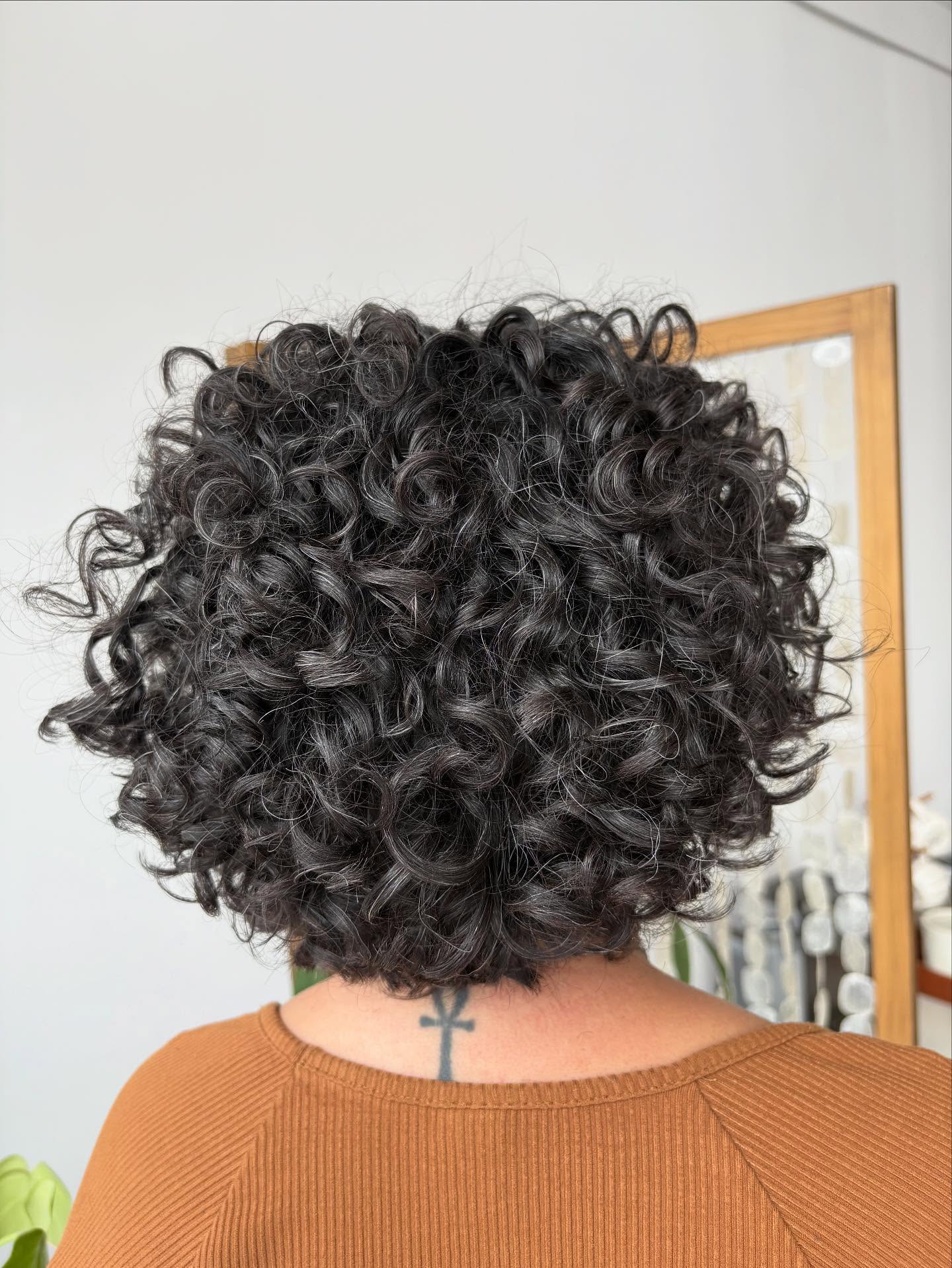 Textured Natural Curls Bob Cut