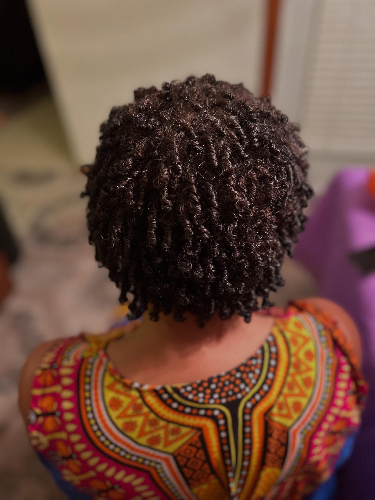 Textured Short Natural Curl Bob