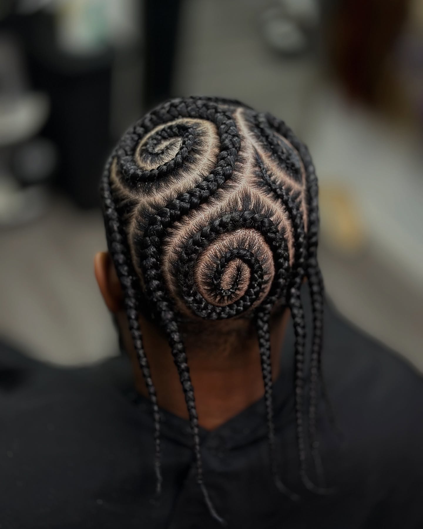 Artistic Spiral Braids with Defined Swirls