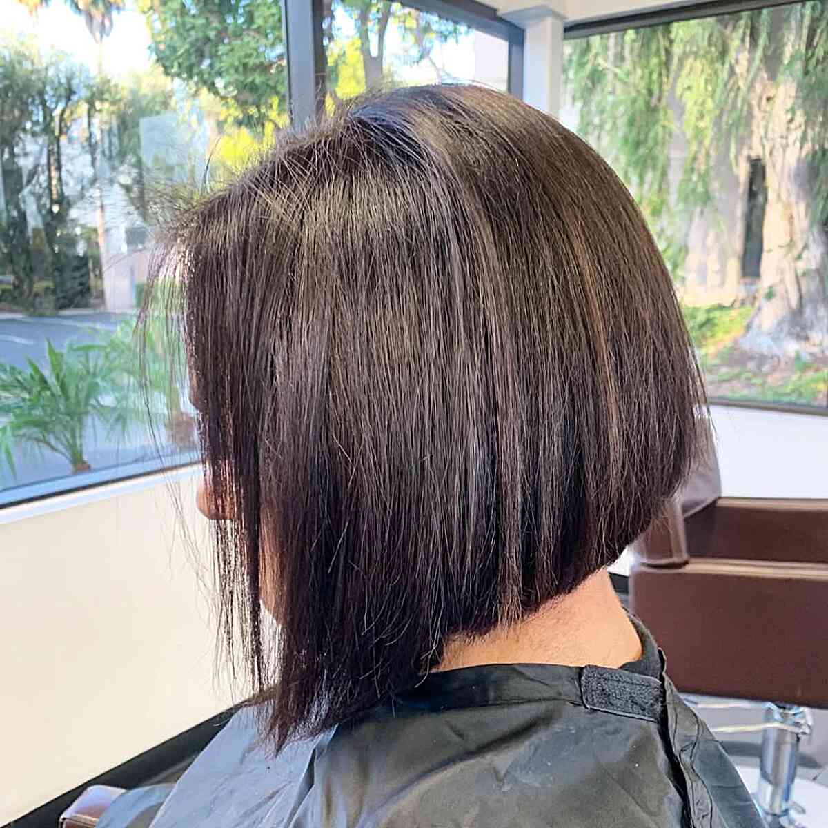 Chic Angled Bob with Subtle Layers