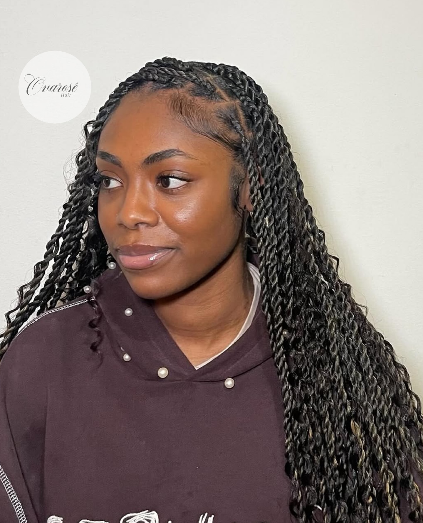 Chic Long Twisted Rope Braids with Defined Texture