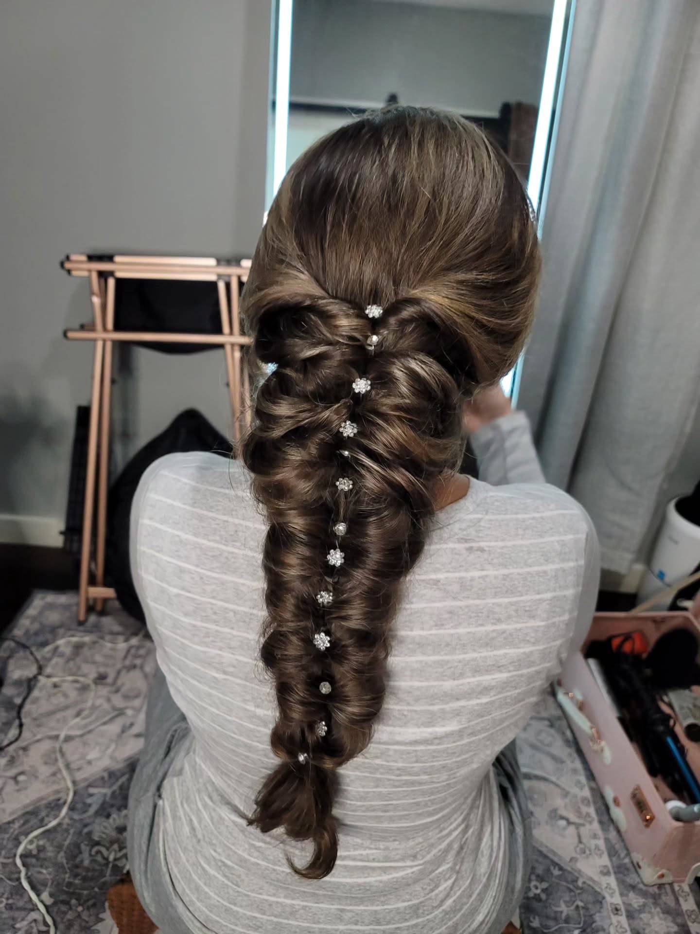 Chic Twisted Braid with Decorative Accents