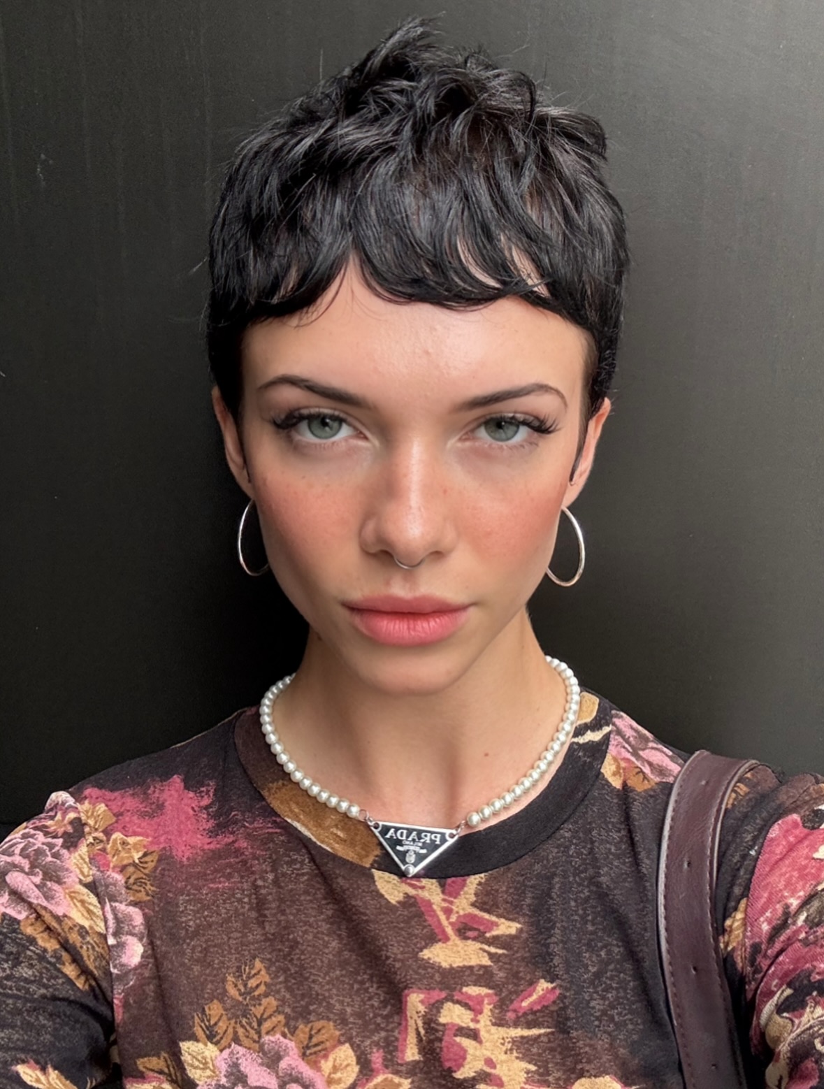 Edgy Textured Pixie Cut with Wispy Bangs