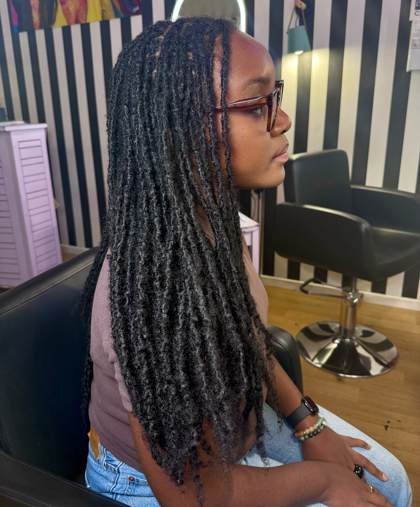 Luxurious Long Dreadlock Style with Natural Texture