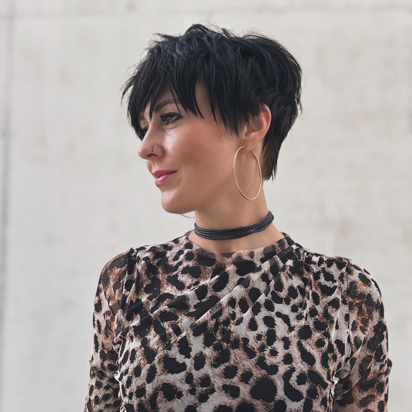Playful Textured Pixie Cut with Feathered Bangs