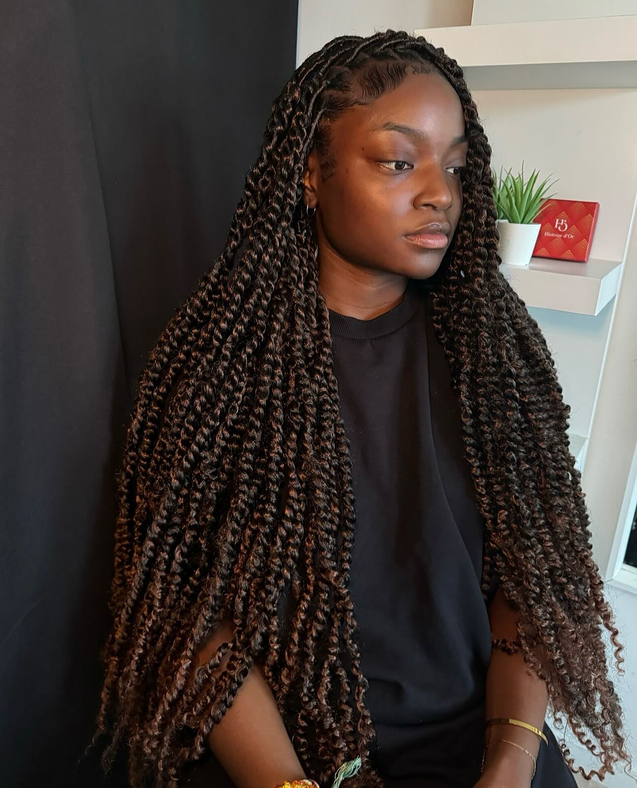 Stunning Long Twisted Locs with Defined Texture