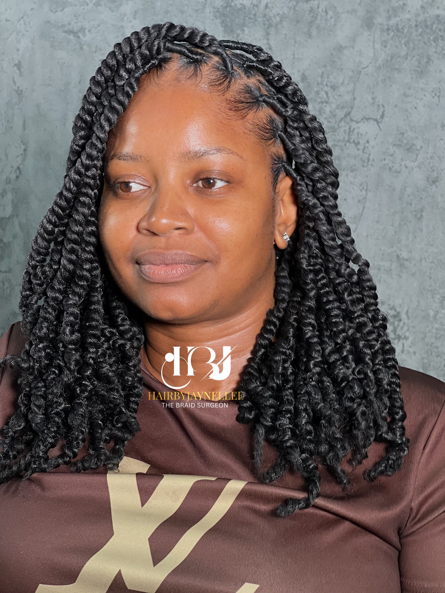 Textured Twisted Lob with Defined Curls