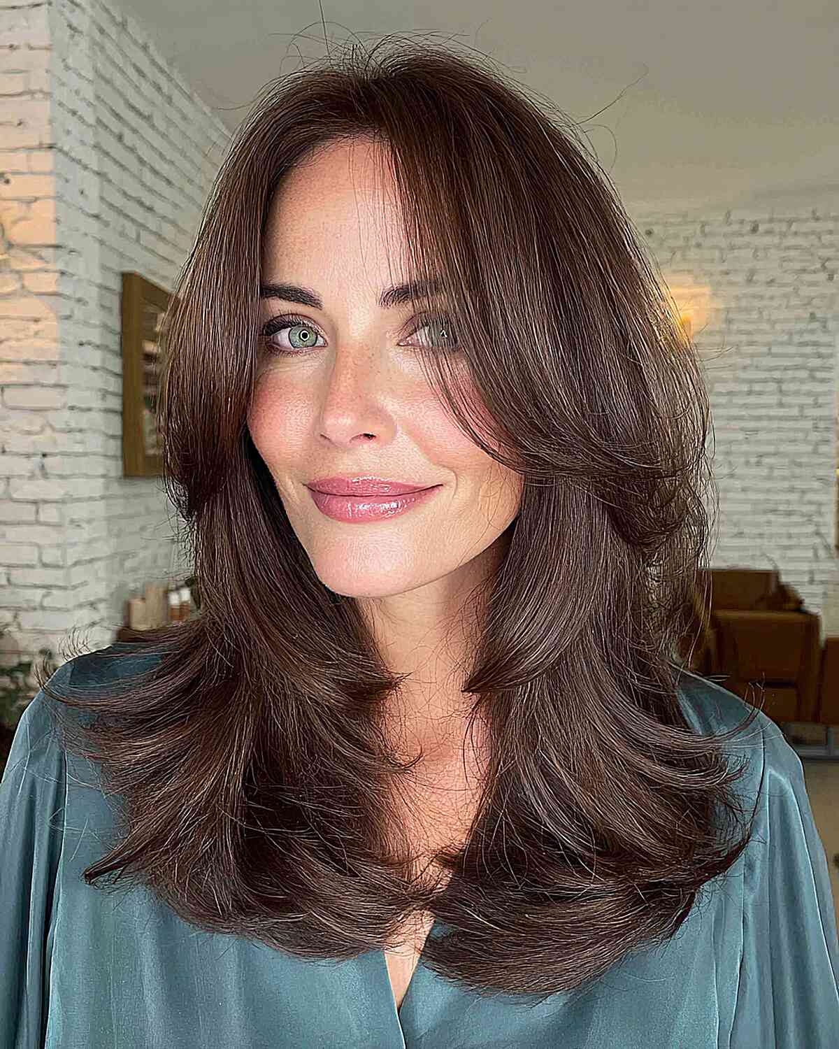 Chic Butterfly Haircut with Layered Volume