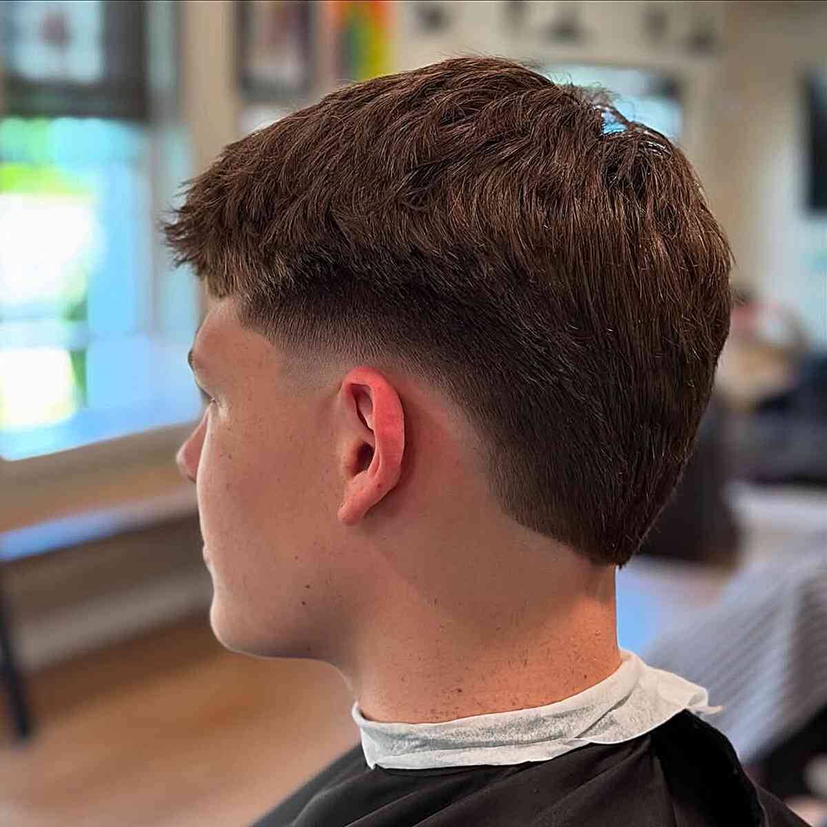 Modern Burst Fade with Textured Top