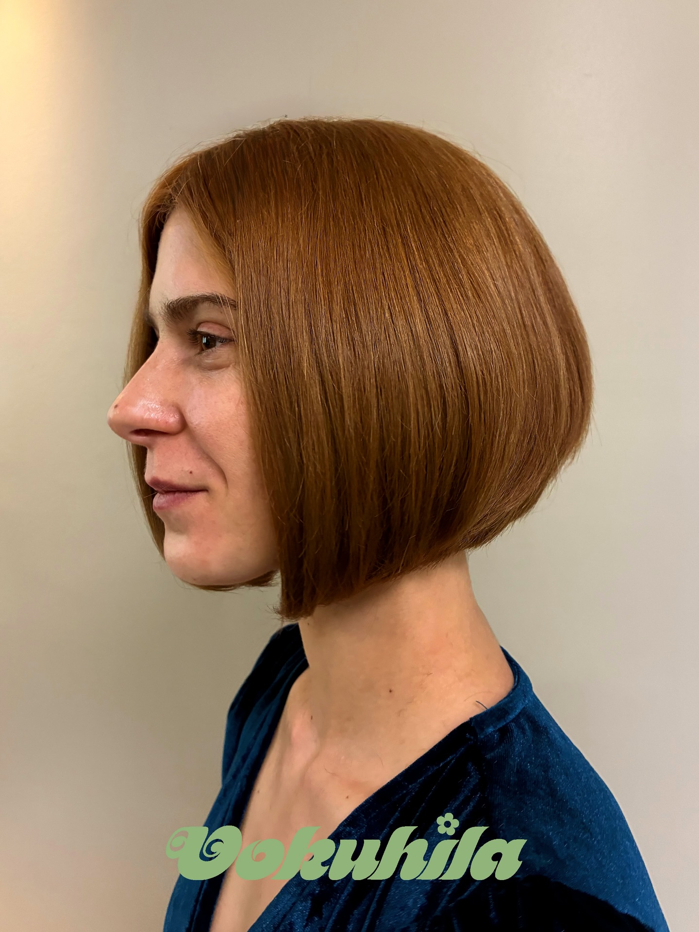 Polished Copper Rounded Bob with Seamless Layers