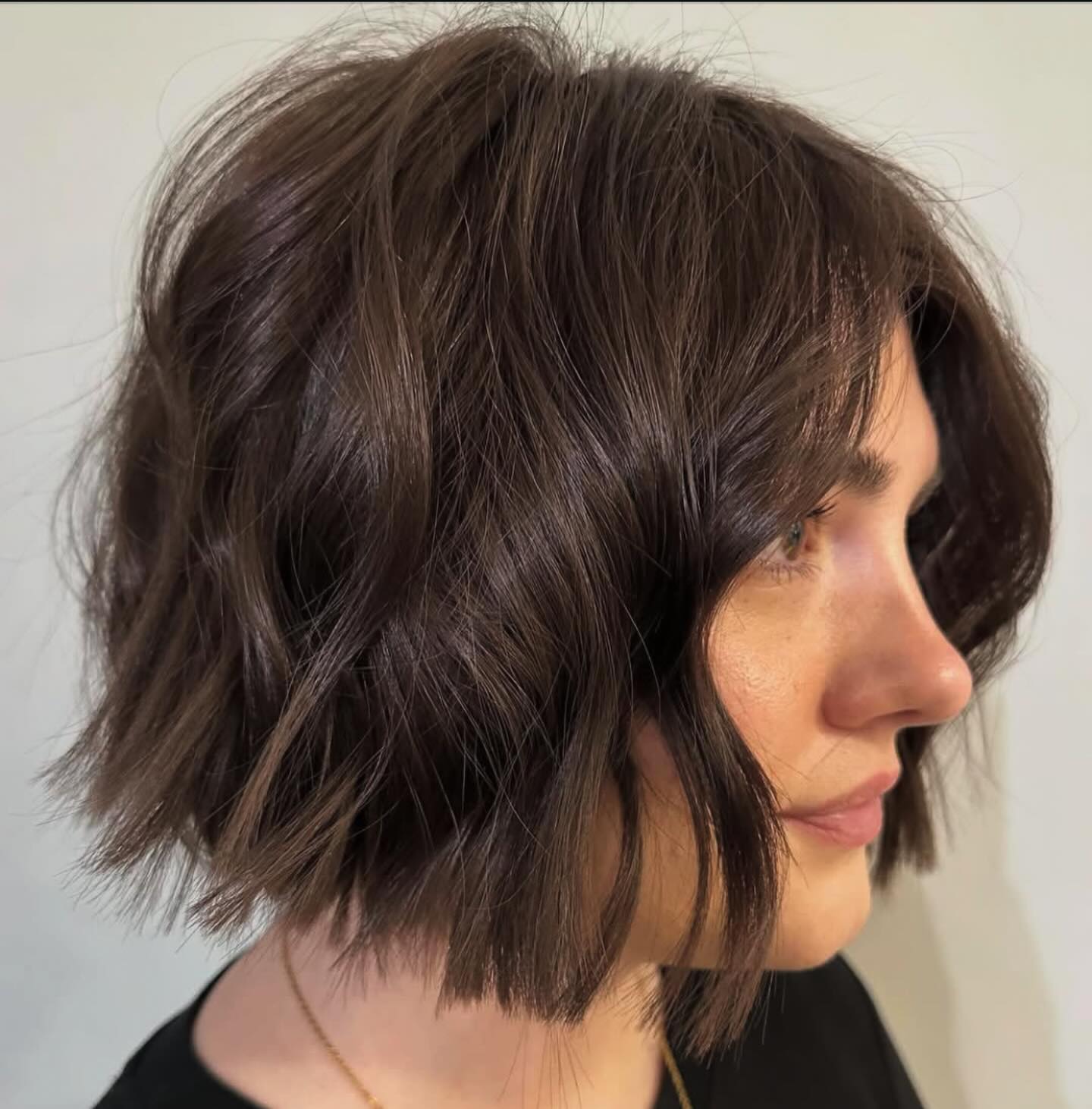 Textured Wavy Bob with Soft Ends