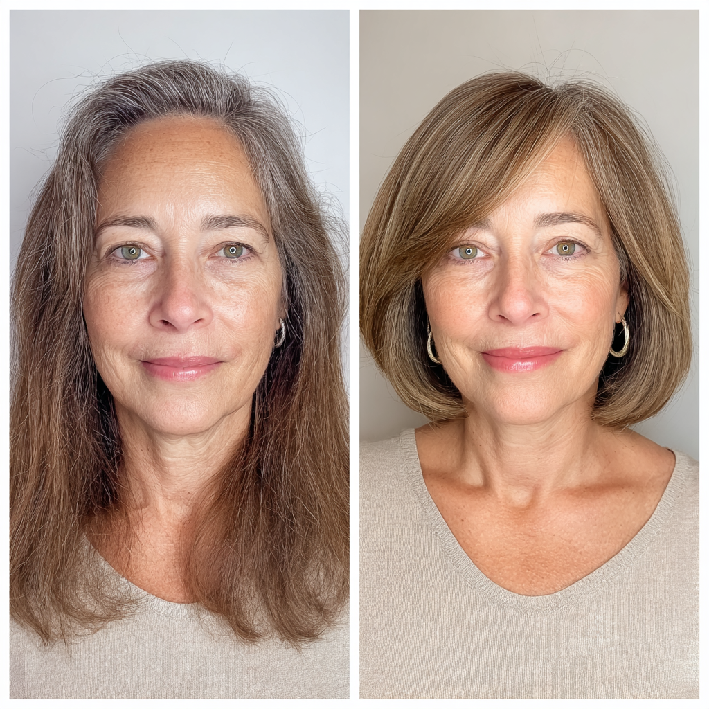 Chic Smooth Blunt Bob with Subtle Face-Framing Layers