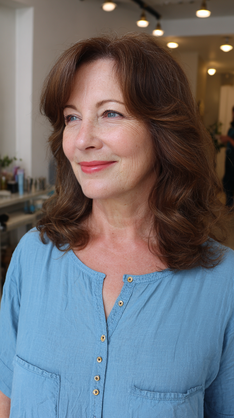 Chic Soft Waves with Subtle Layers