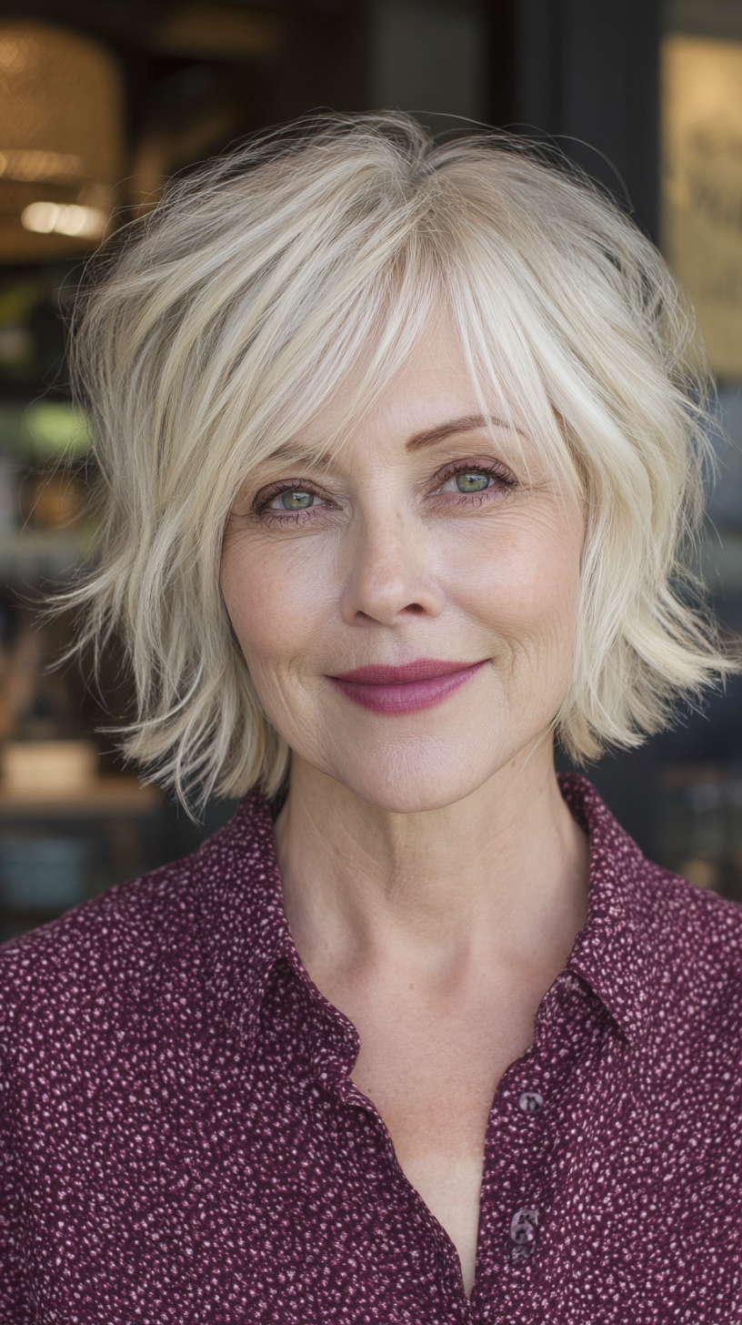 Chic Textured Bob with Soft Waves