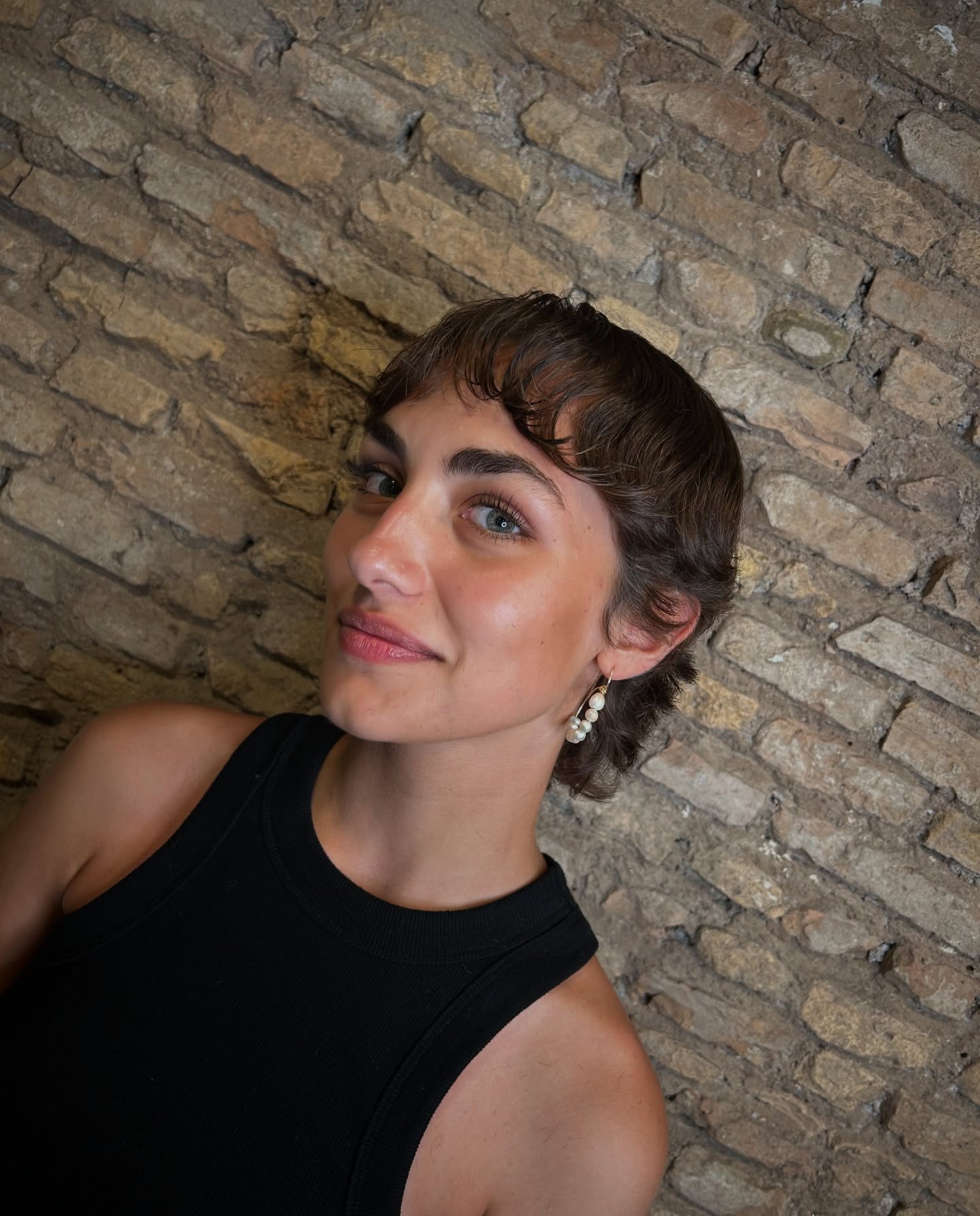 Chic Textured Short Cut with Soft Fringe