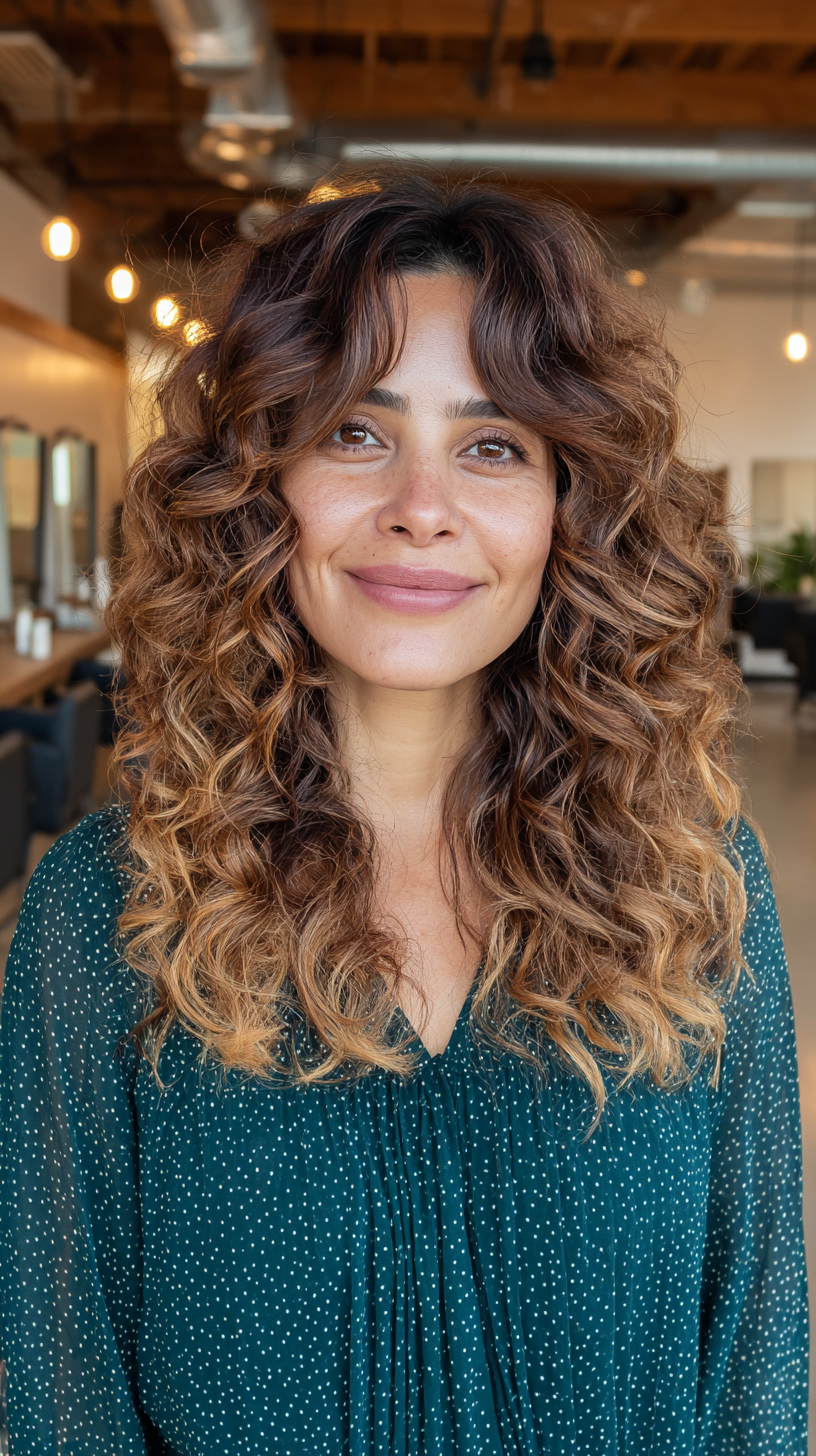 Dynamic Curly Layers with Natural Highlights