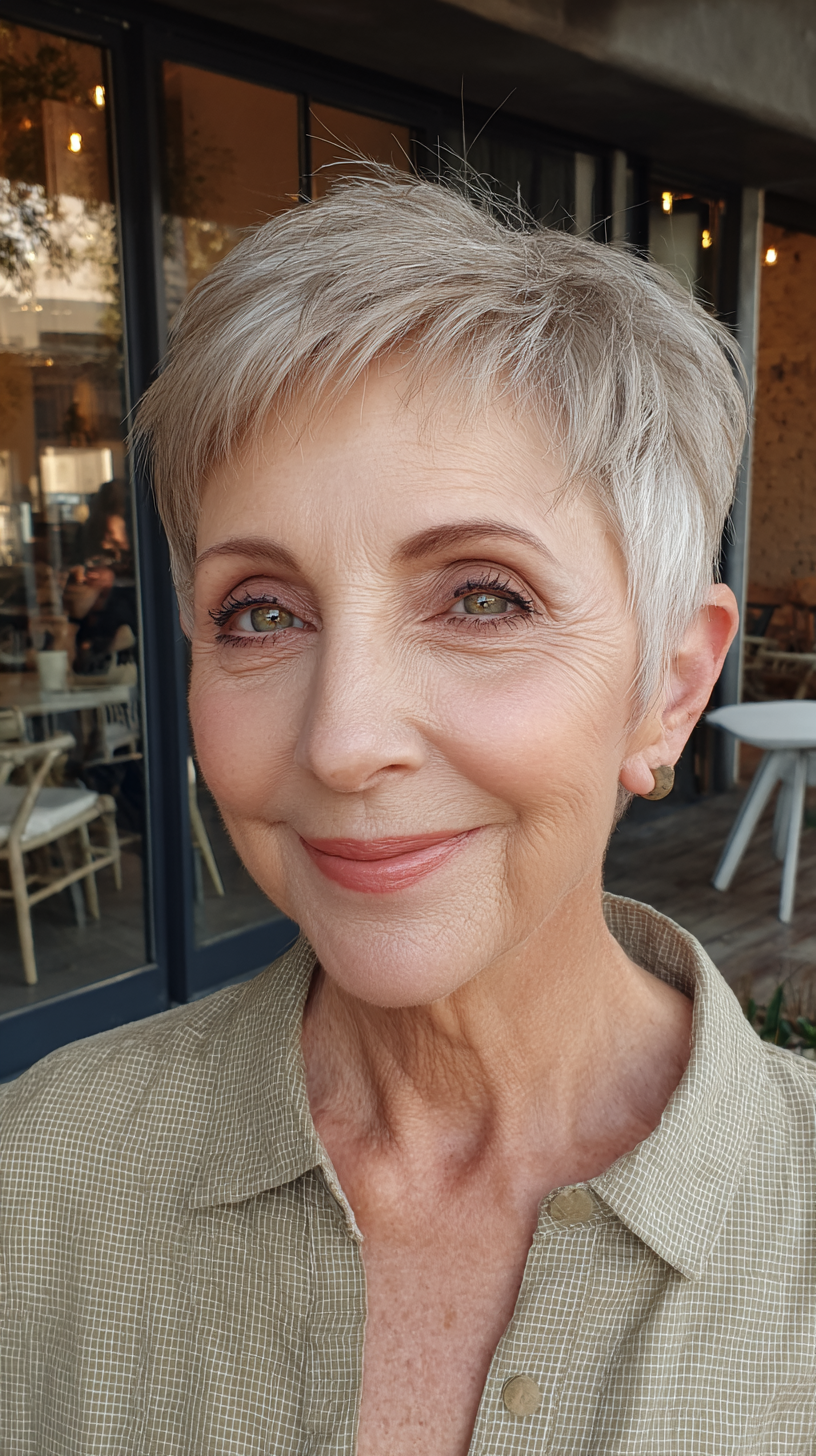 Modern Textured Pixie Cut with Soft Layers