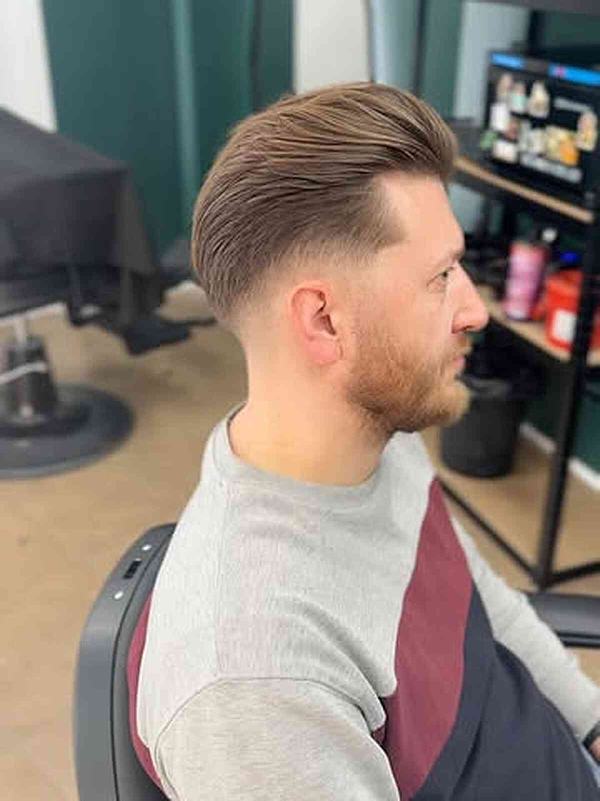 Sleek Back Undercut with Textured Top