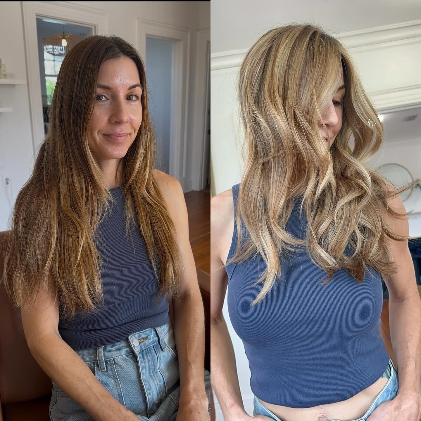 Softly Layered Long Cut with Subtle Beachy Waves