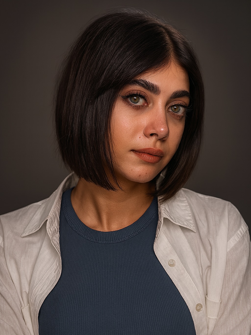 Chic Textured Bob with Subtle Layers