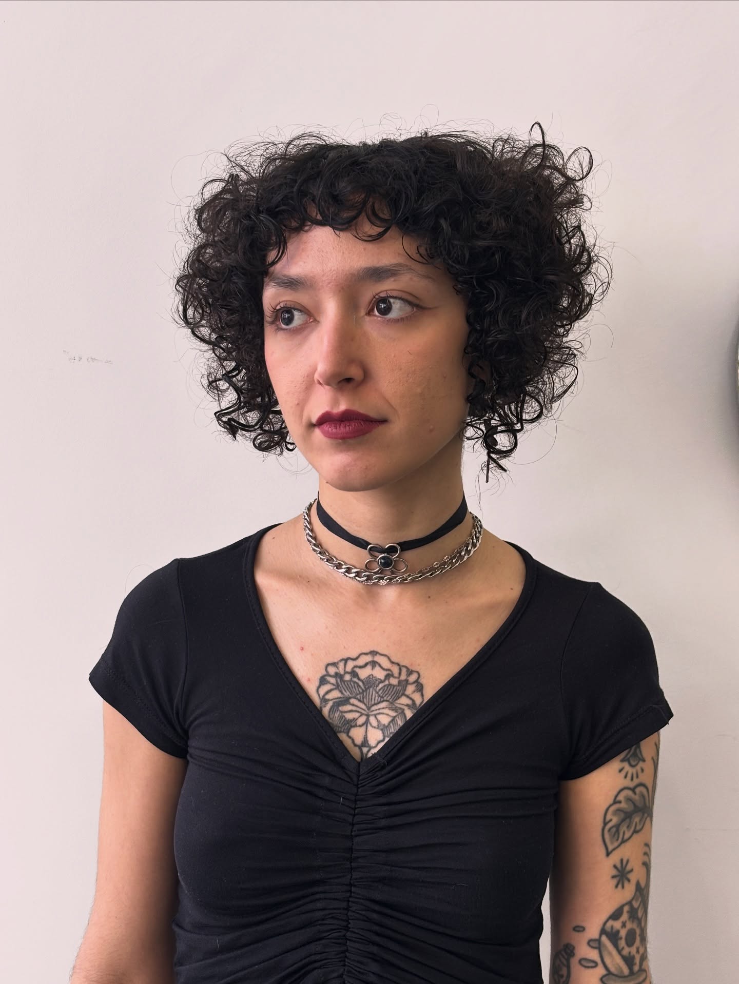 Curly Textured Bob with Soft Layers