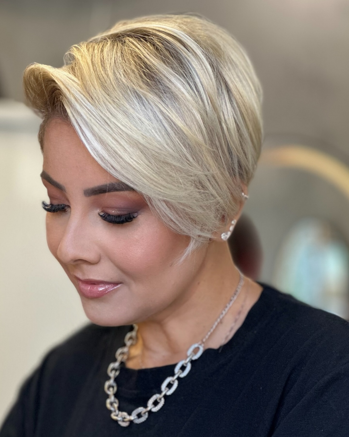 Softly Layered Asymmetrical Pixie Cut