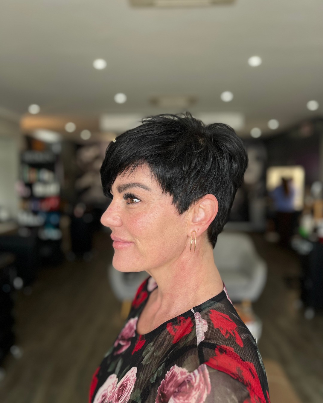 Textured Short Pixie Cut with Soft Tapered Sides