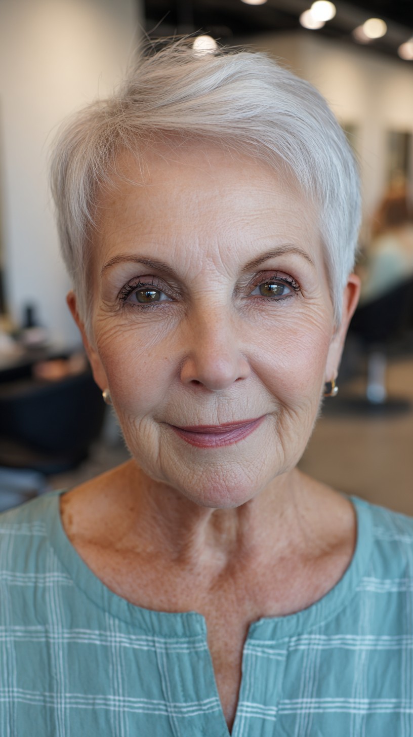 Chic Silver Soft Spike with Gentle Volume