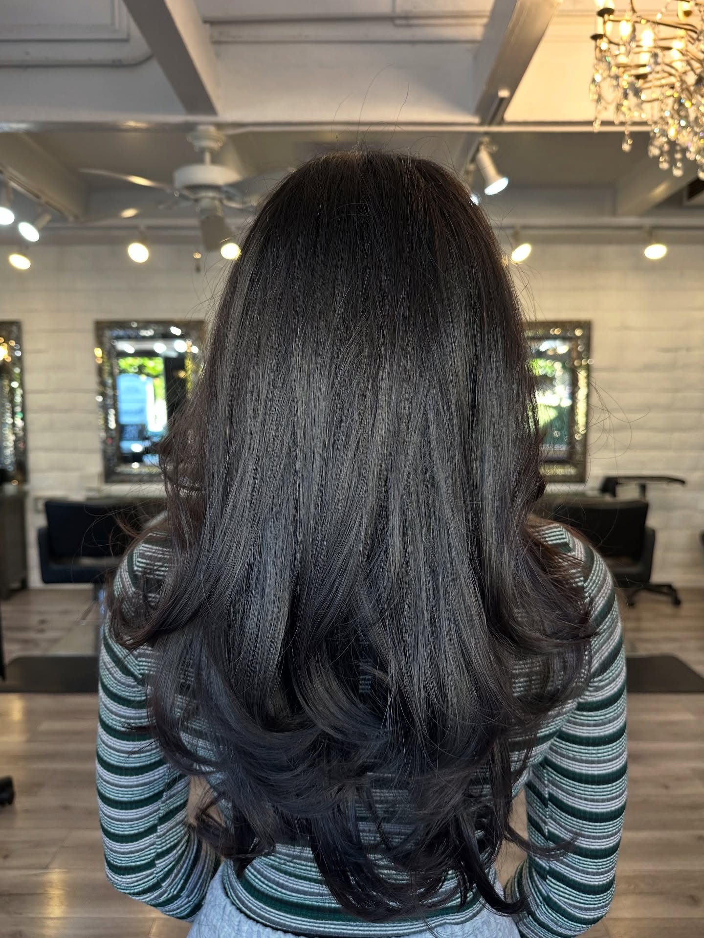 Elegant Long Layered Cut with Soft Waves