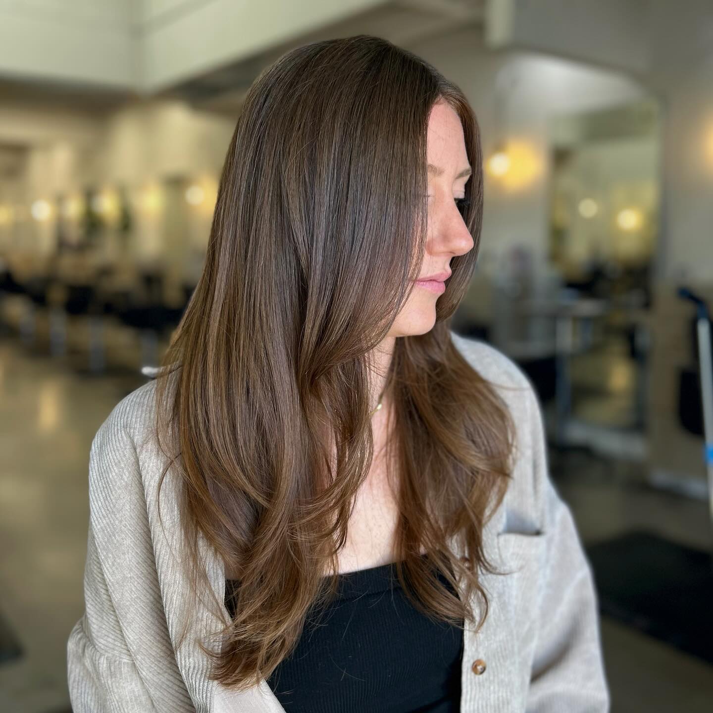 Graceful Long Layered Cut with Natural Movement