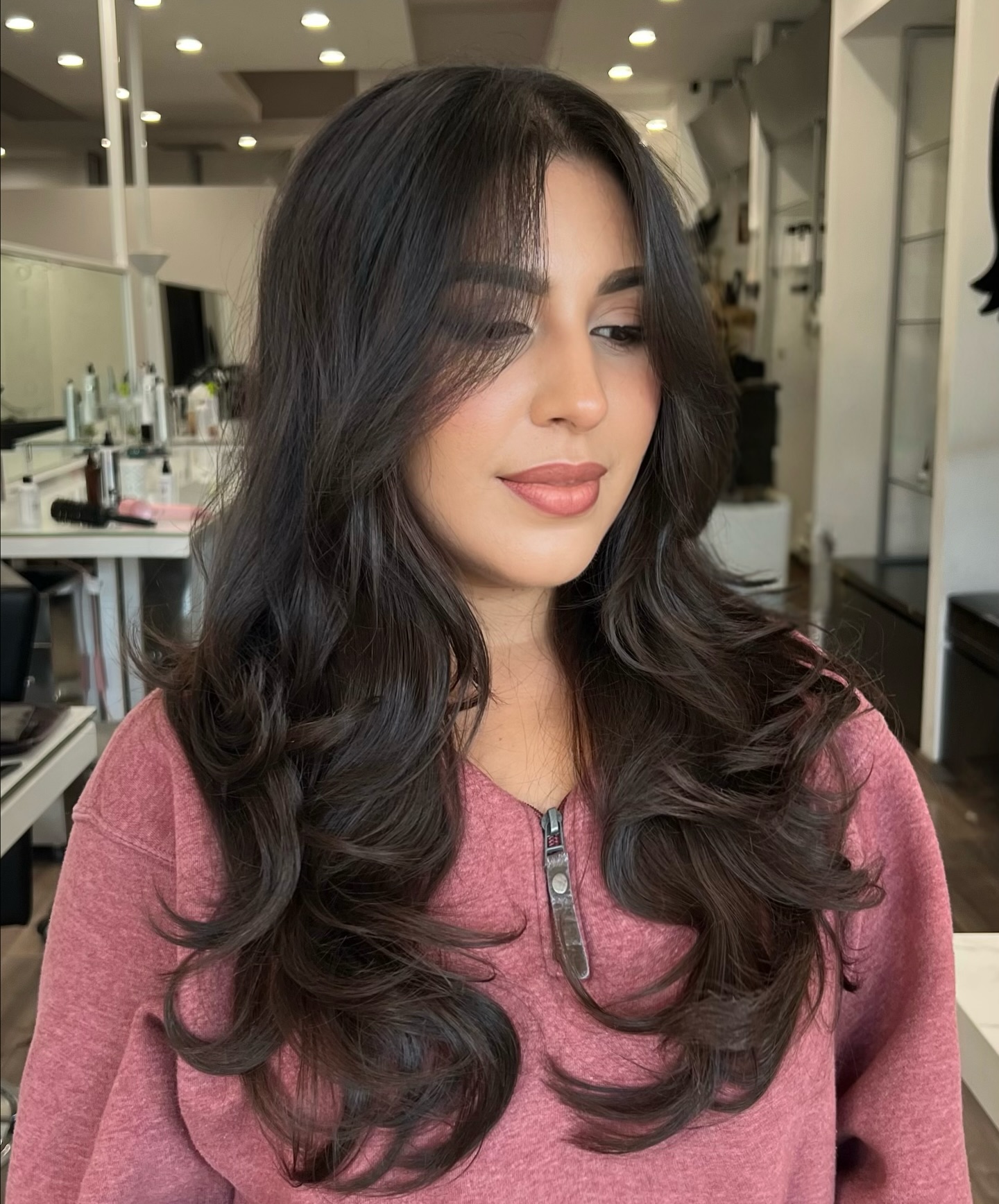 Luxurious Long Layered Cut with Soft Cascading Waves