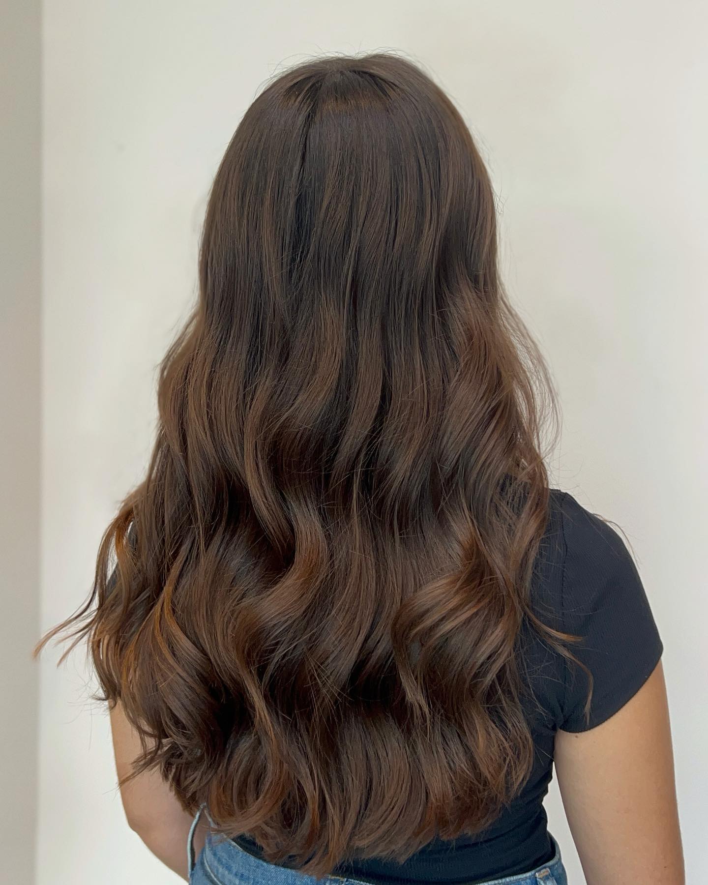 Radiant Long Layered Cut with Soft Cascading Waves