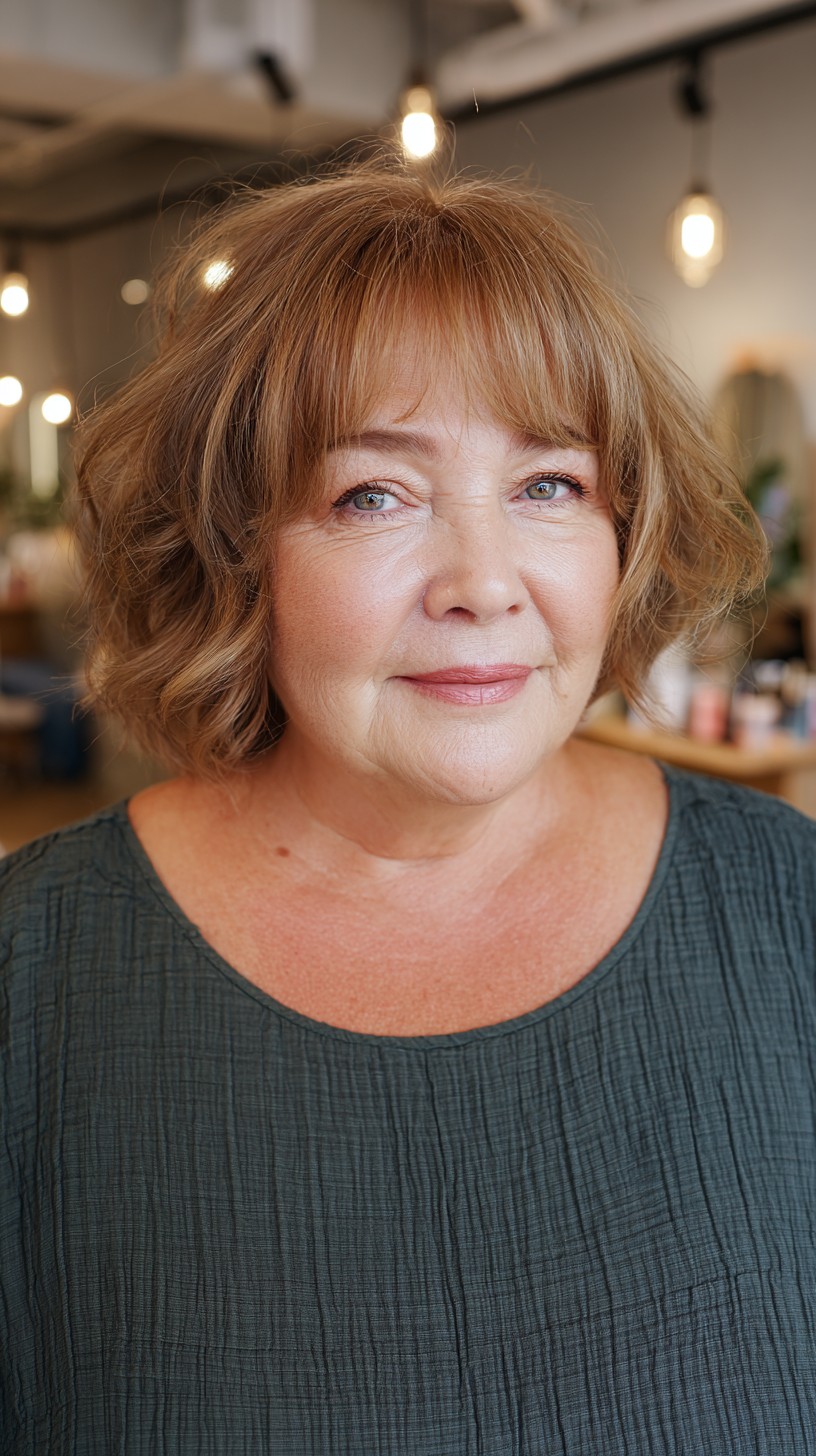 Soft Copper Textured Bob