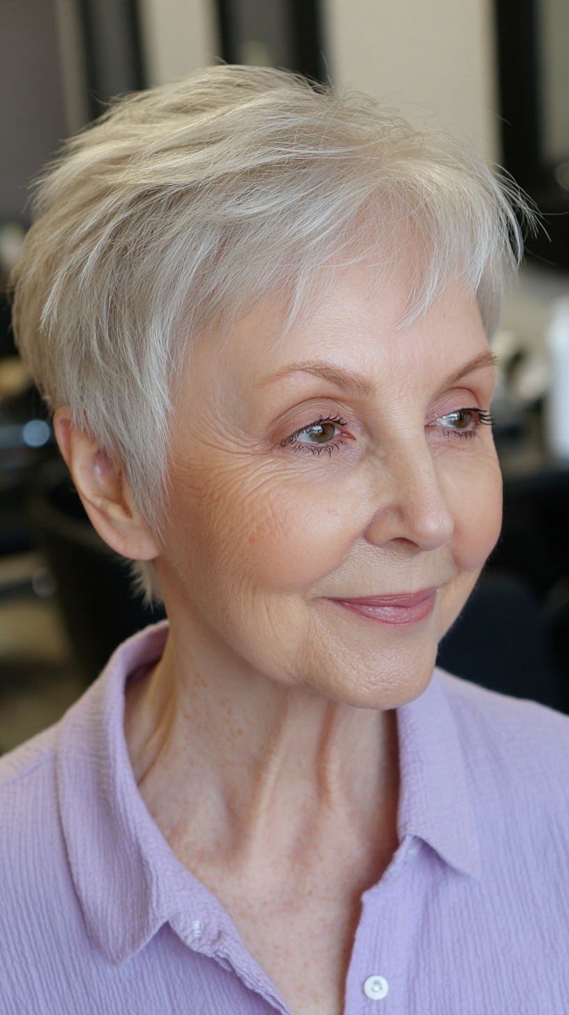 Soft Textured Grey Layer for Elegant Aging