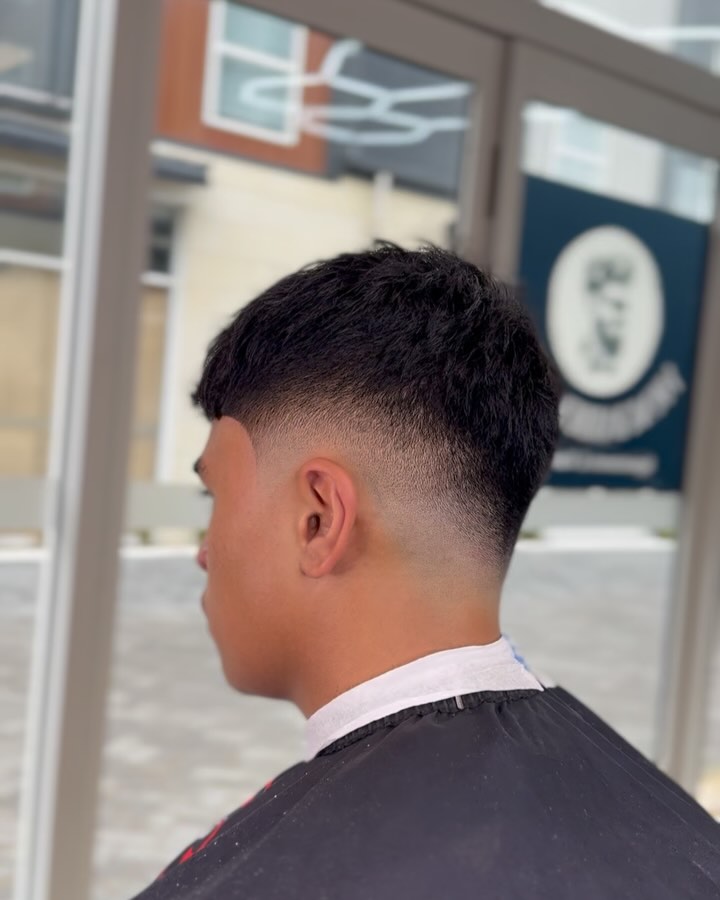 Trendy Mid Drop Fade with Natural Texture