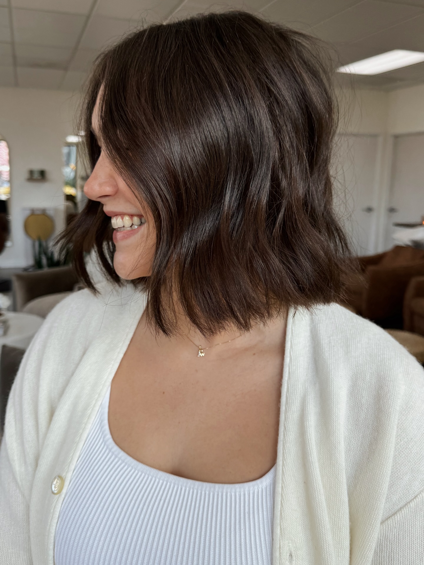 Wavy Textured Lob with Subtle Layers