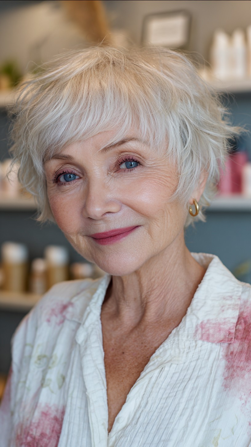 Whimsical Wavy Tousled Bob